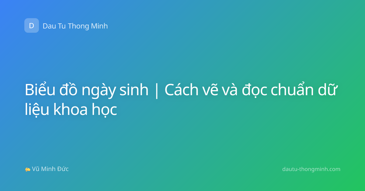 Biểu đồ ngày sinh | Cách vẽ và đọc chuẩn dữ liệu khoa học