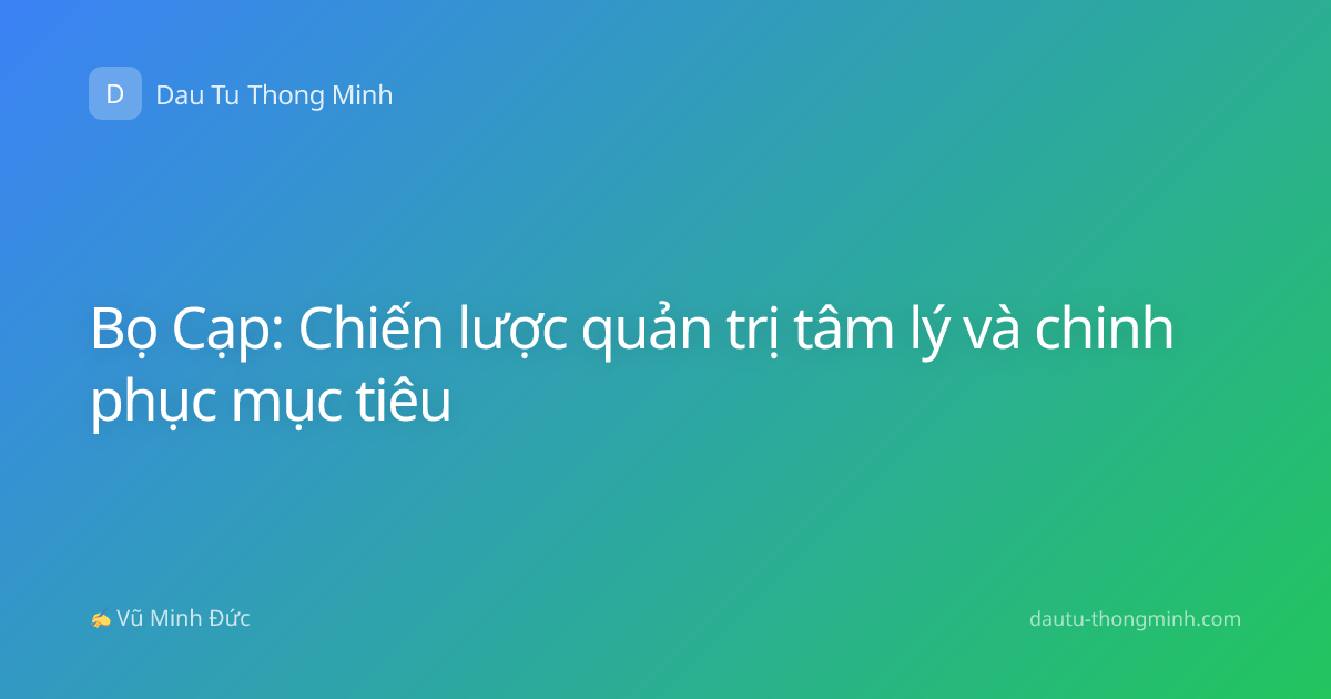 Bọ Cạp: Chiến lược quản trị tâm lý và chinh phục mục tiêu